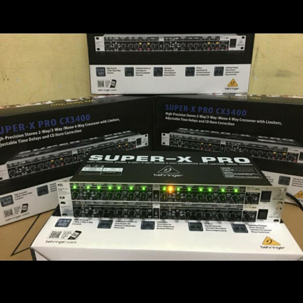Behringer Super-X Pro CX3400 Stereo 2 way/3 way/mono 4 way Crossover