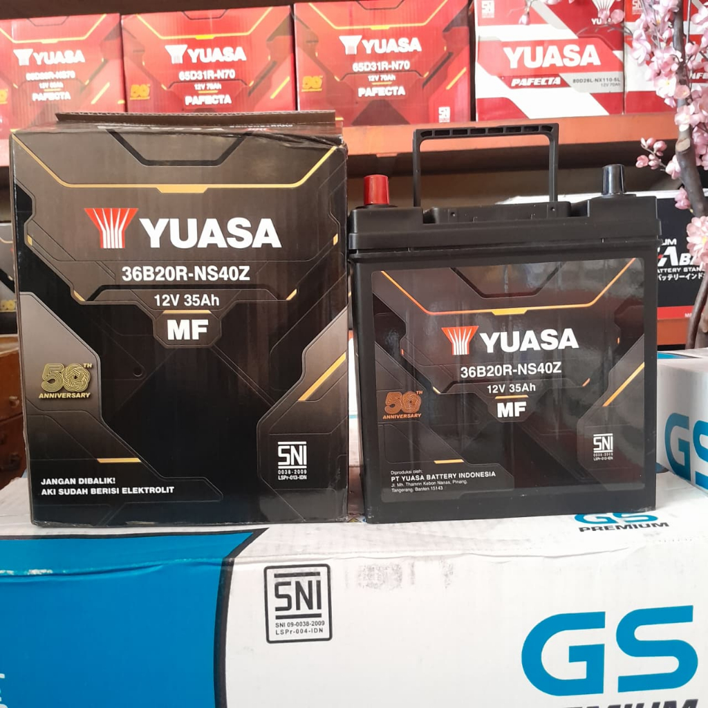 (Top Brand) YUASA MF NS40Z - 35 AH II AKI KERING UNTUK MOBIL AVANZA, XENIA, APV, CARRY, RUSH, TERIOS