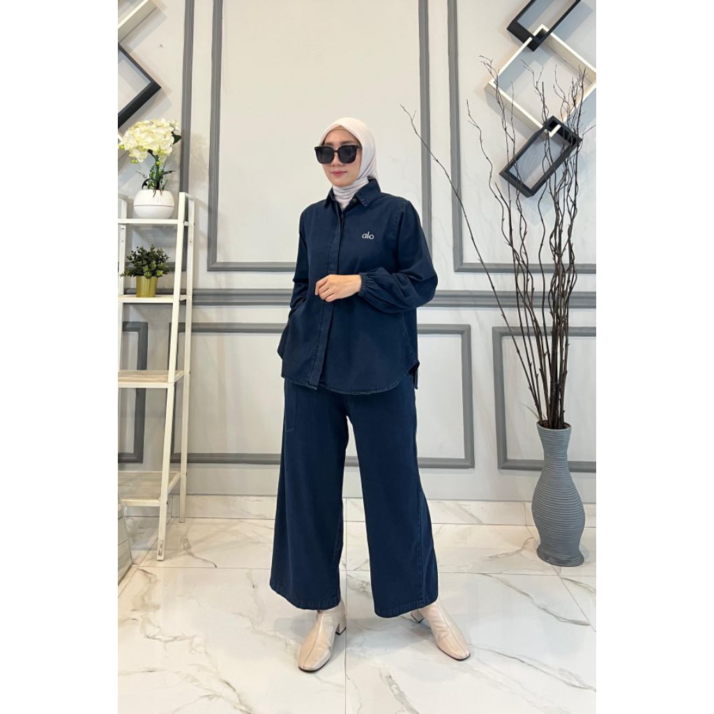 SERUNI TUNIK SET JEANS BY M.S.F