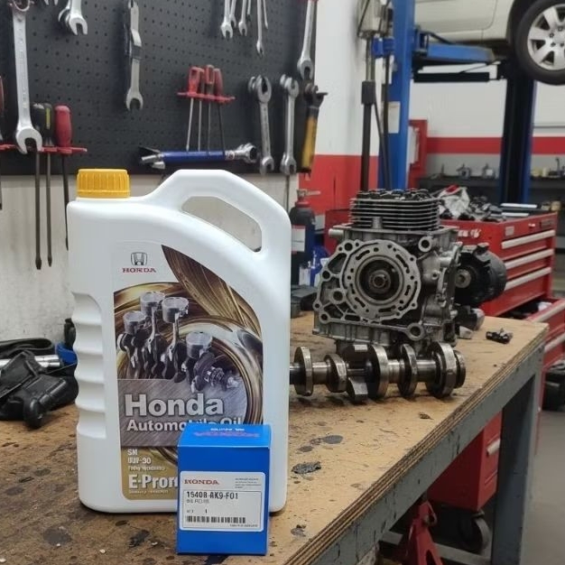 Oli Mobil Honda E-pro Gold 0W-20 4 Liter Dan Filter Oli Honda 15400-RK9-F01 OIL FILTER HRV BRV CRV M