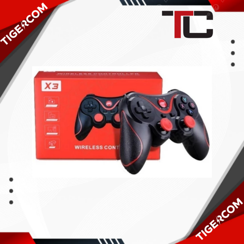 Gamepad Original | Game Pad Bluetooth X3 plus HOLDER