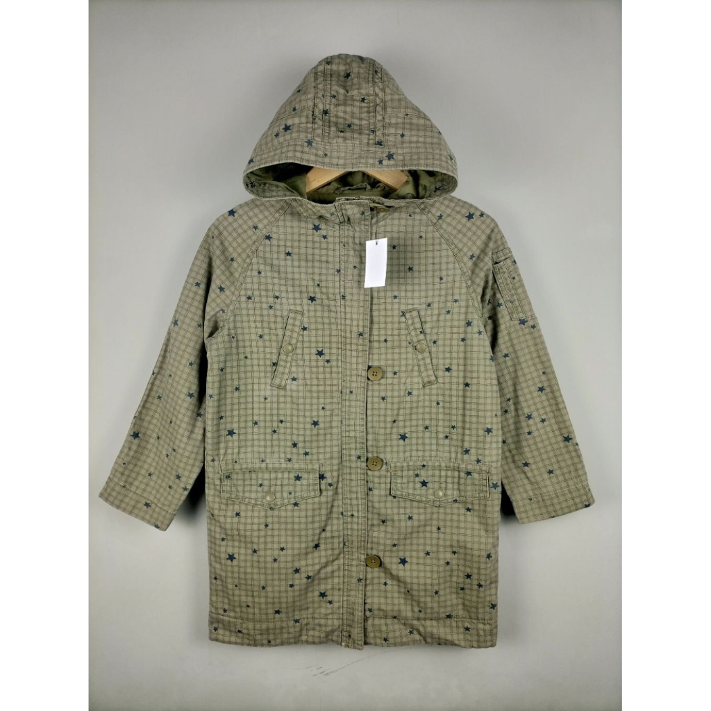 Jaket GAP Kids Parka Kanvas Denim Motif Original_Size 140/S_Anak/Remaja_Like New