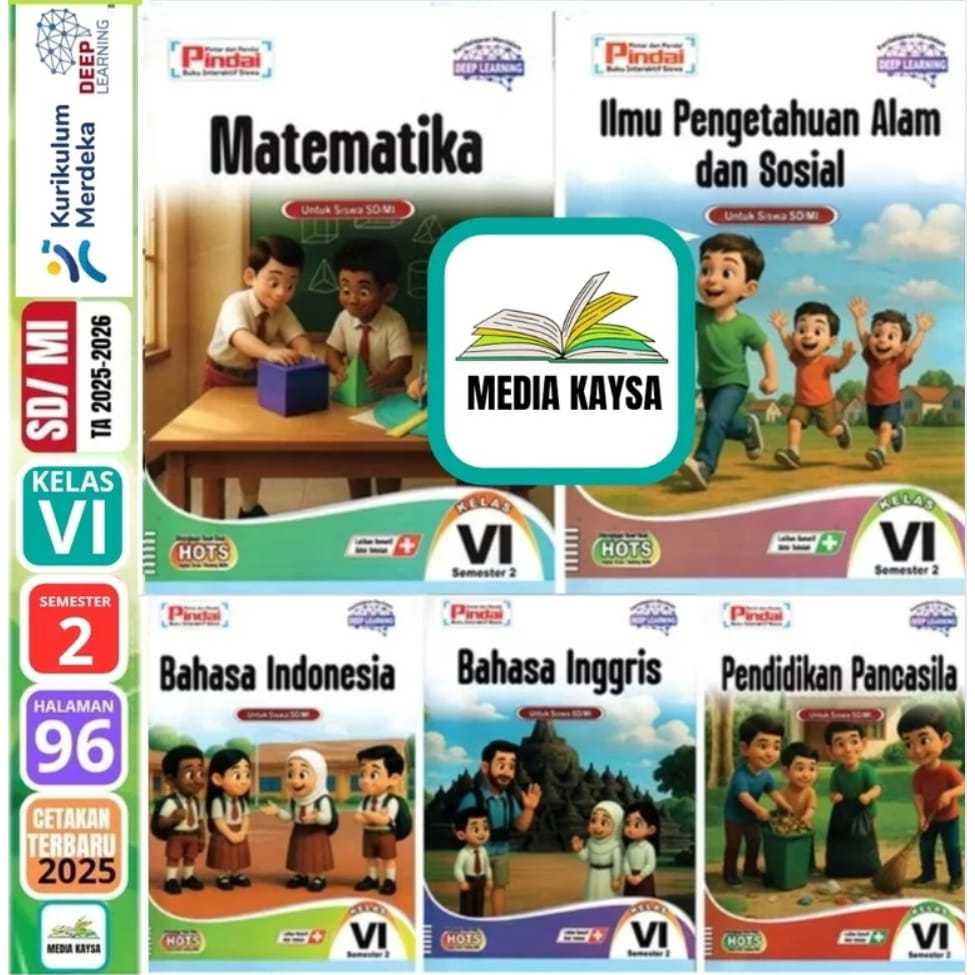 LKS Pindai SD/MI Kelas 6 Semester 1-2 Kurikulum Merdeka CV. Arya Duta