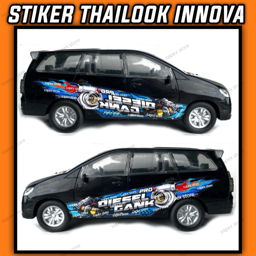STIKER DIESEL GANK MINIATUR MOBIL KIJANG INNOVA