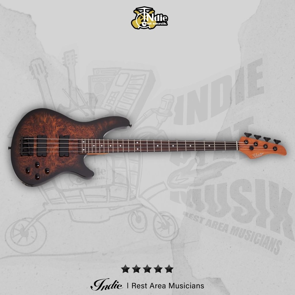 Bass 4 String Schecter C4 Standard TBS