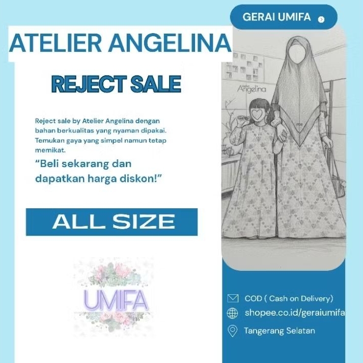 Reject Sale Dress Daster Little Angel by Atelier Angelina Bella Sarah Celine Dress Atelier Angelina 