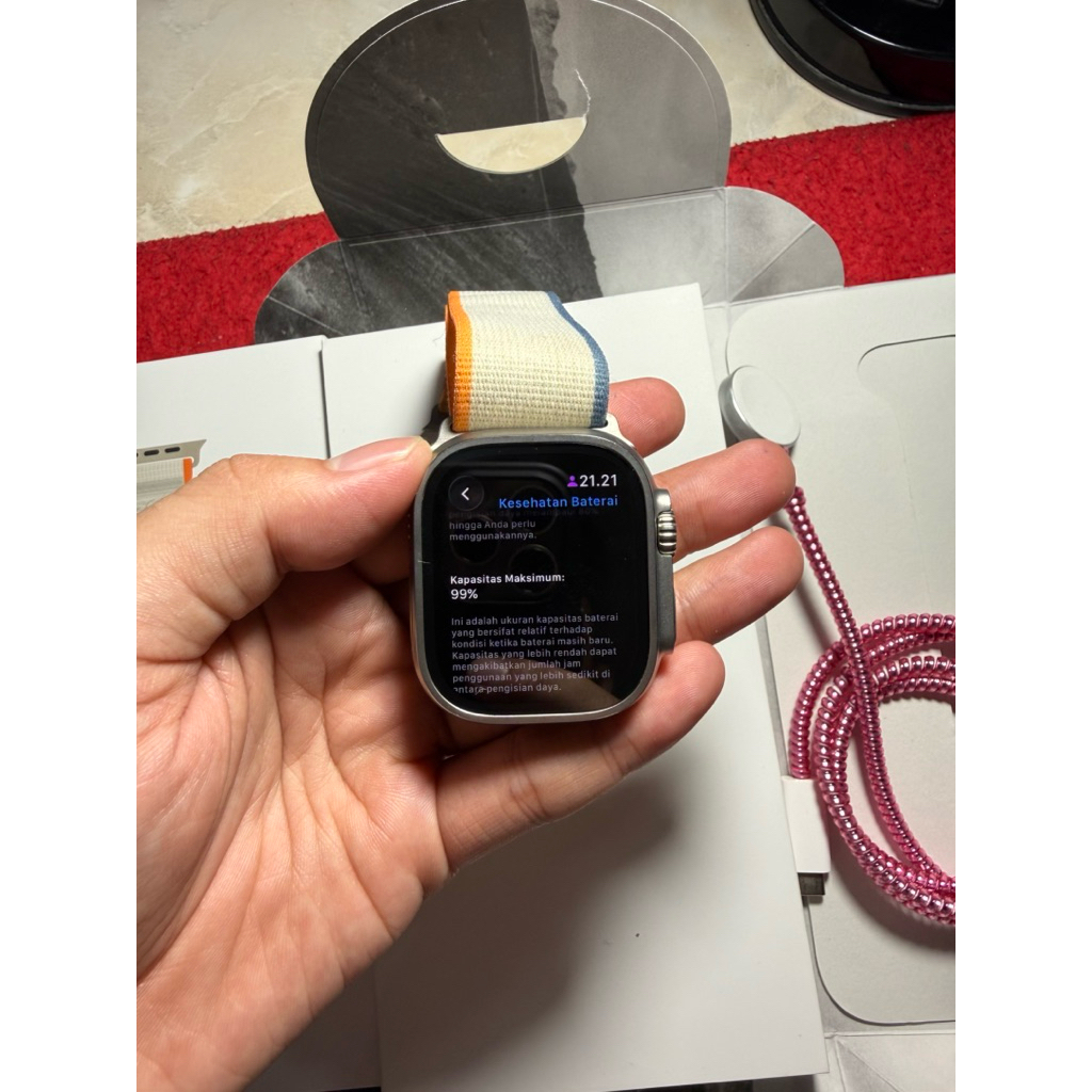 iwatch ultra 2 49 mm garansi ex ibox batre helth 99%