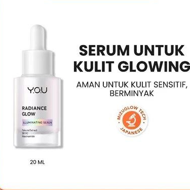 YOU 100% ORIGINAL Radiance Glow Illuminating Serum Brightening Vitamin C Niacinamide Gentle Glowing 