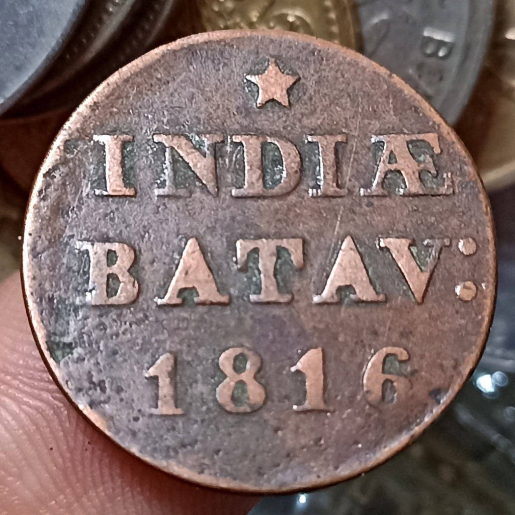 Koin Kuno Indonesia 1 Duit - Willem I Tahun 1816