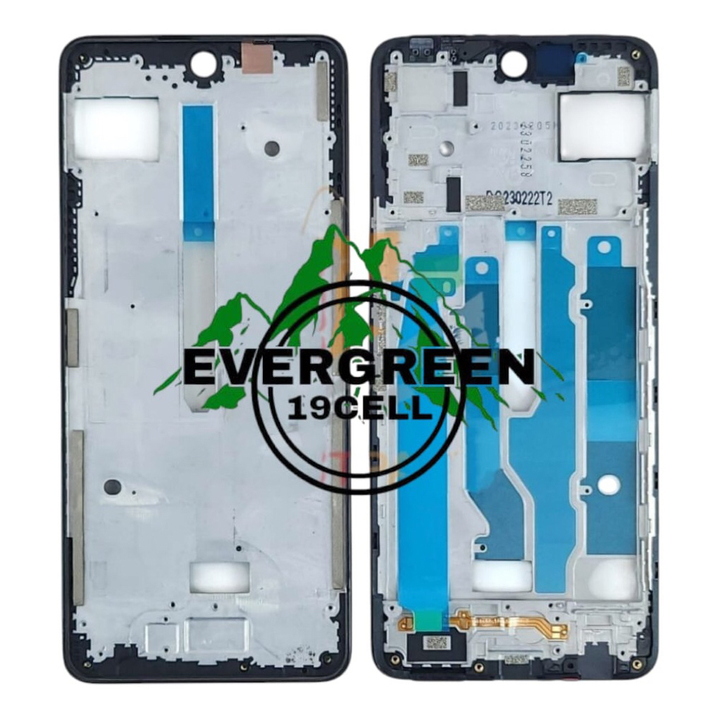 FRAME LCD INFINIK ZERO 5G 2023 X6815C / X6815D ( hitam ) DUDUKAN TATAKAN TULANG TENGAH LCD INFINIK Z