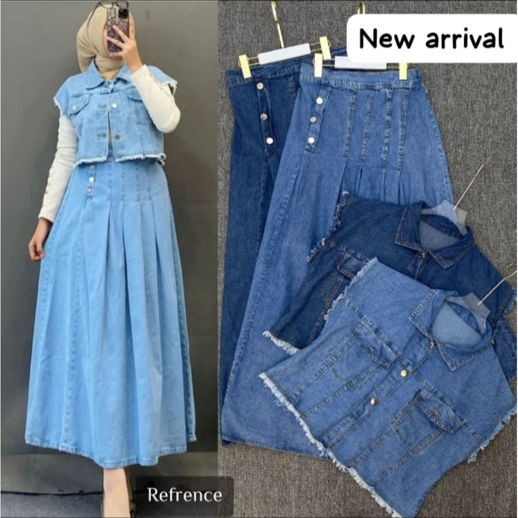 Setelan Rok Jeans Import Bangkok 15687