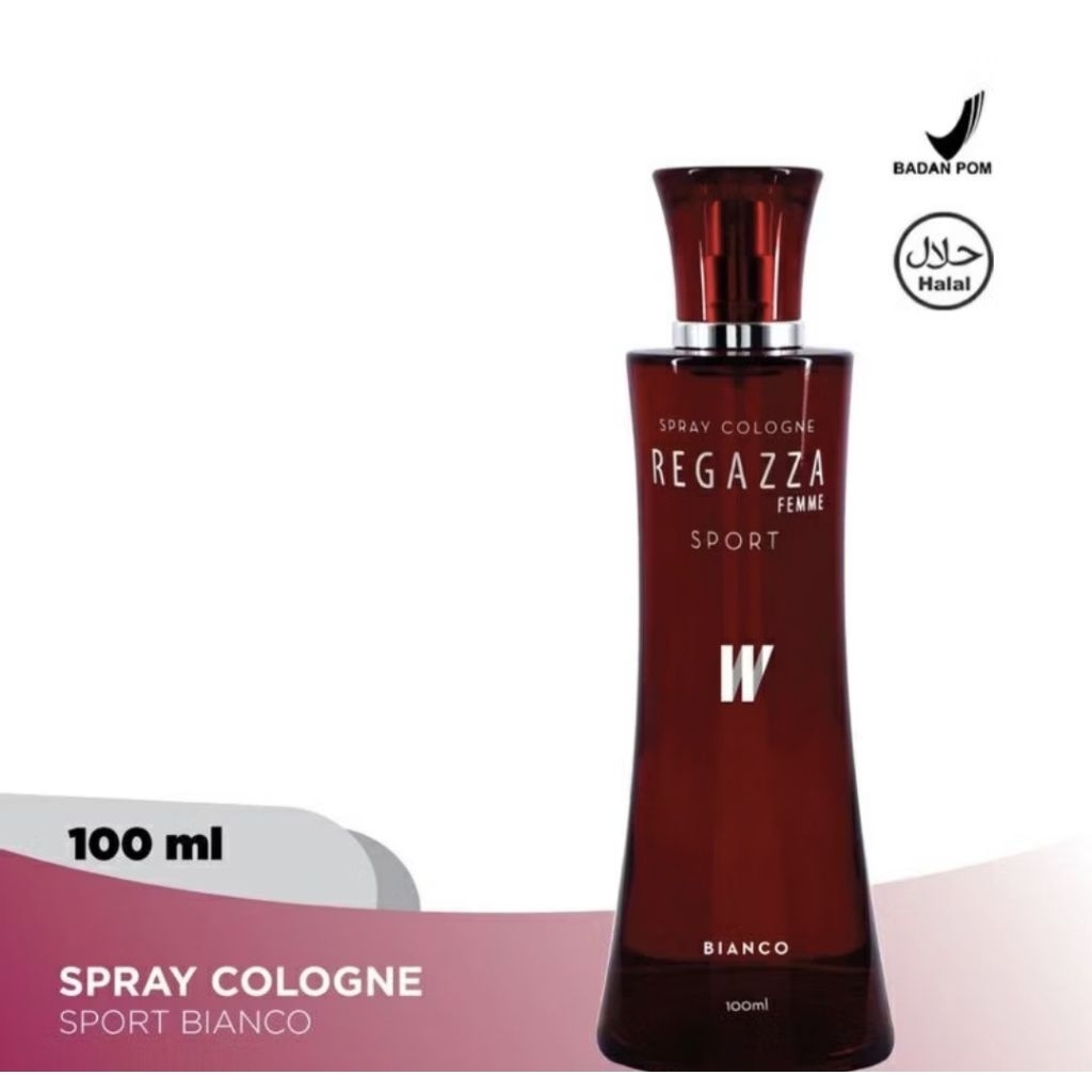 Parfum Regaza Femme Sport Bianco 100 ml – Wangi Fresh & Elegant – Tahan Lama – Parfum Wanita