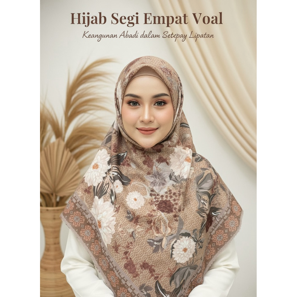 Get 3 Pcs 25 Ribu Hijab Segi Empat  Ori Zoya Shafira Rabbani Zm MK