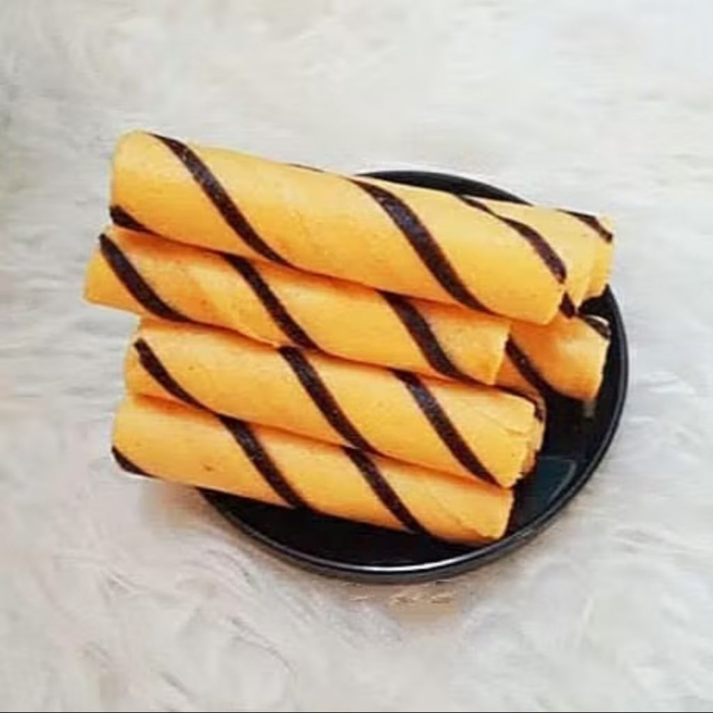 WAFFER EGG ROLL KUE EGG ROLL FAMILI//FAMILI EGG ROLL ORIGINAL KEMASAN 1 KALENG 4KG EGG ROLL ZEBRA