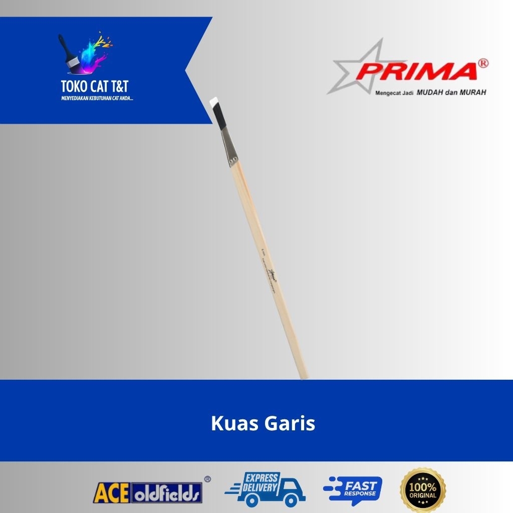 Prima Kuas Garis Linning Fit Black / Kuas Lukis 6mm, 12mm, 18mm, 25mm