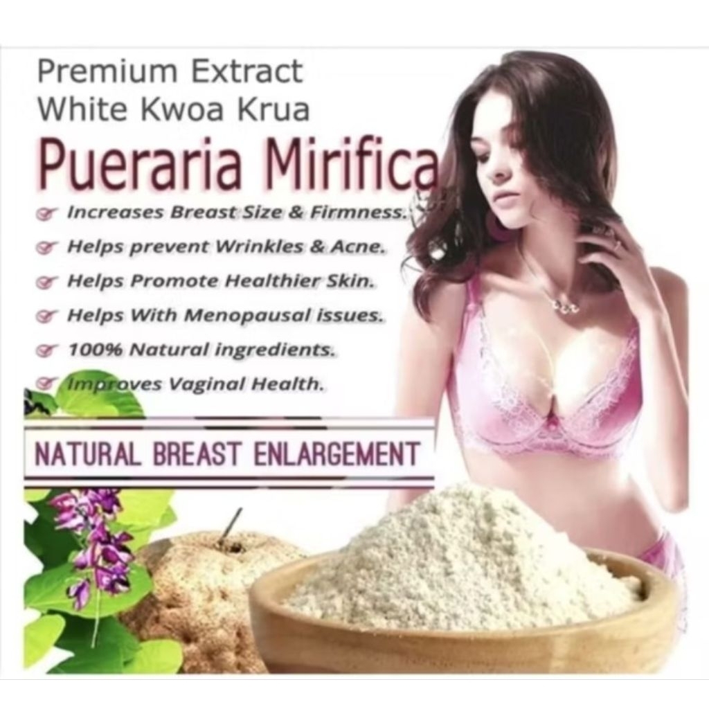 PUERARIA LOBATA/MONTANA[KUDZU] PEMBESAR PAYUDARA PENYEMPIT MS.V[PRIVACY CORET NAMA PRODUK]