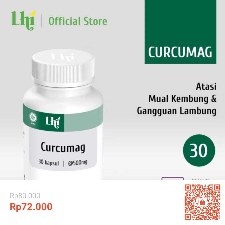 LHI - Curcumag Liza Herbal untuk Maag - 45 Kapsul