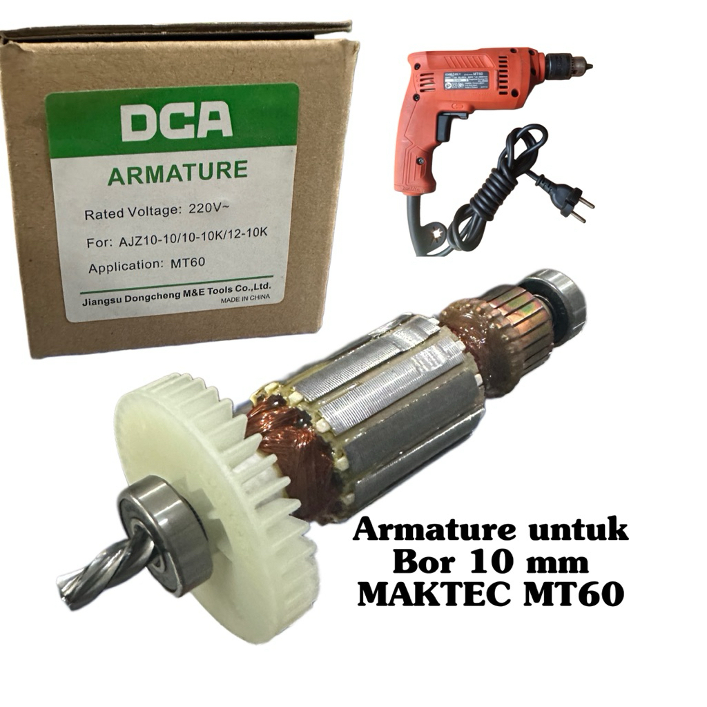 DCA Armature bor maktec mt 60 angker bor 10 mm maktec mt60 motor dinamo bor listrik