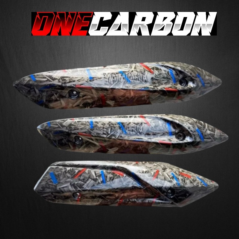 TUTUP KNALPOT MATIK YAMAHA CARBON FORGED tutup knalpot mio carbon Forged mio sporty mio smile mio j 