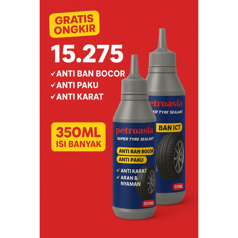 cairan ban tubeless cairan tubeless motor Petroasia Super Type Sealant 350ml
