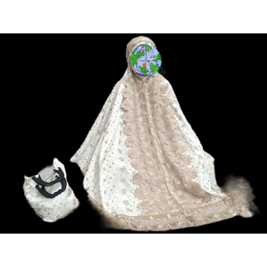 Mukena Sutra Paris Bordir + Payet Jumbo