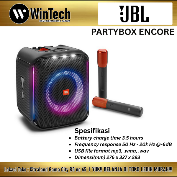 JBL Party box Encore Bluetooth Speaker & 2 Mic Wireless