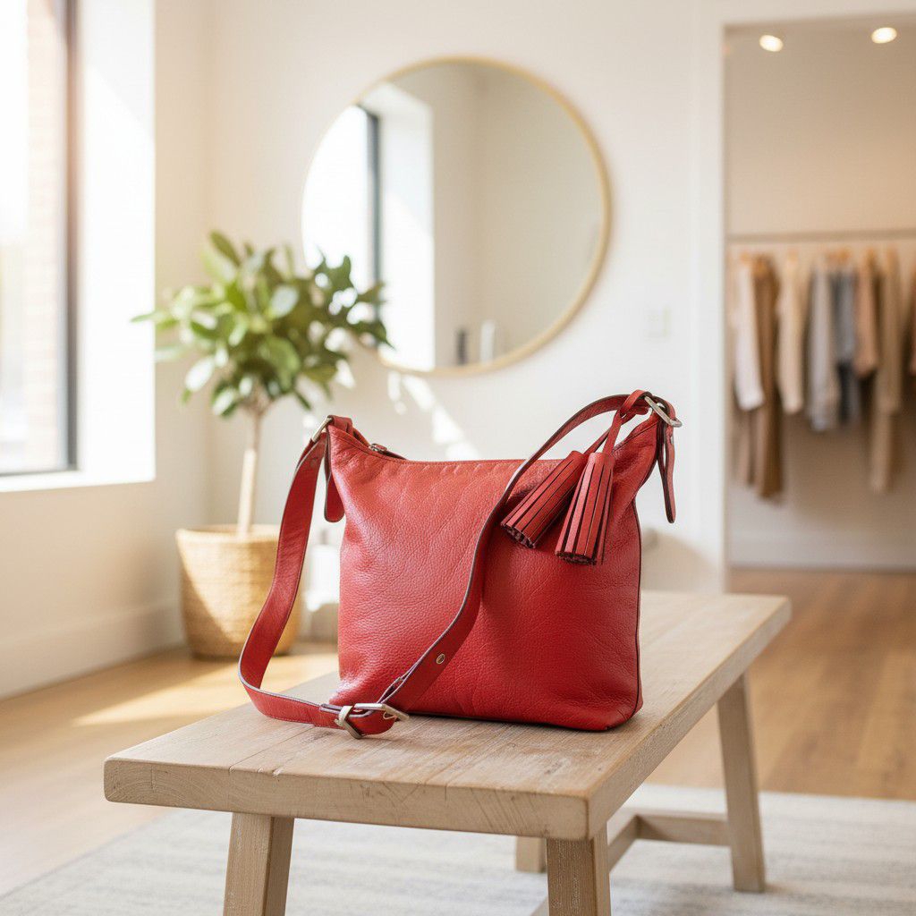 Tas Wanita Sling / Hobo Bag Cocoh Kulit Asli Second Branded