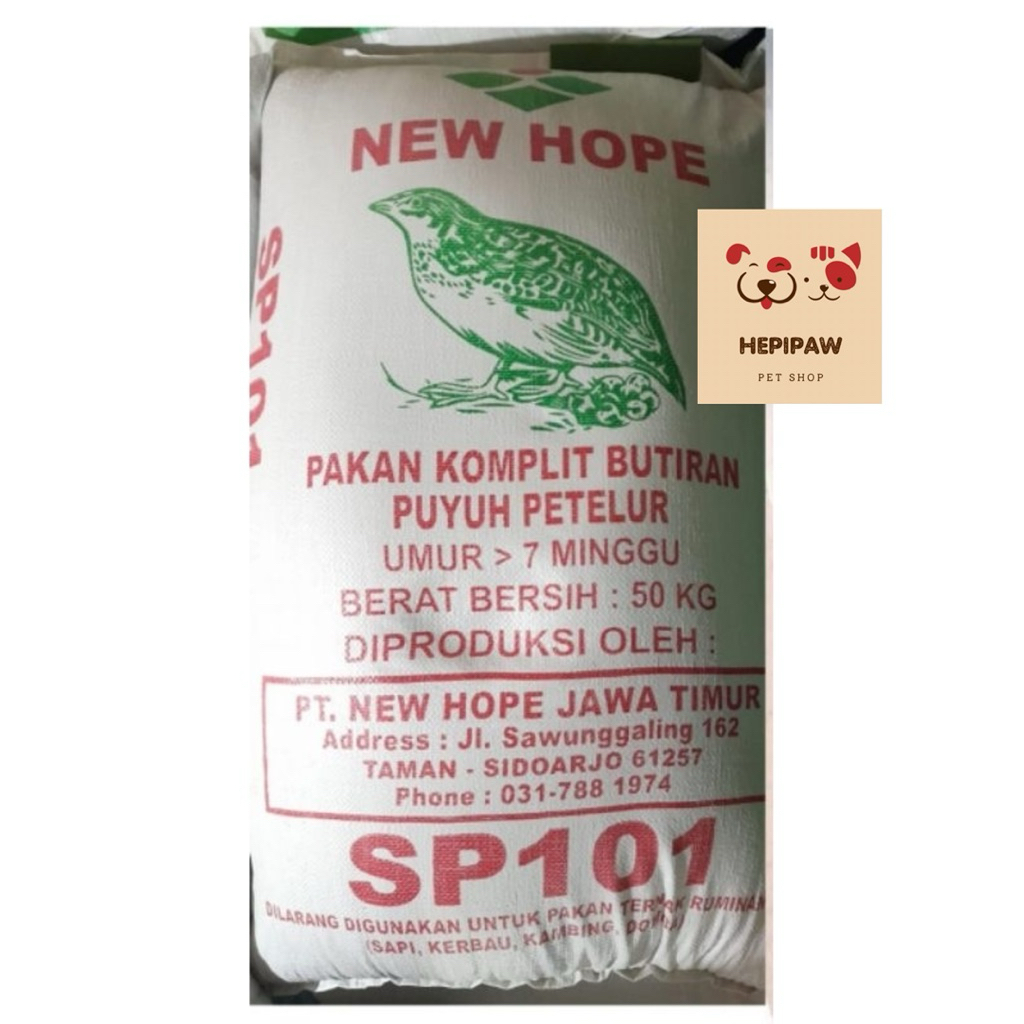 50kg - NEW HOPE SP101 - Pakan Puyuh Petelur