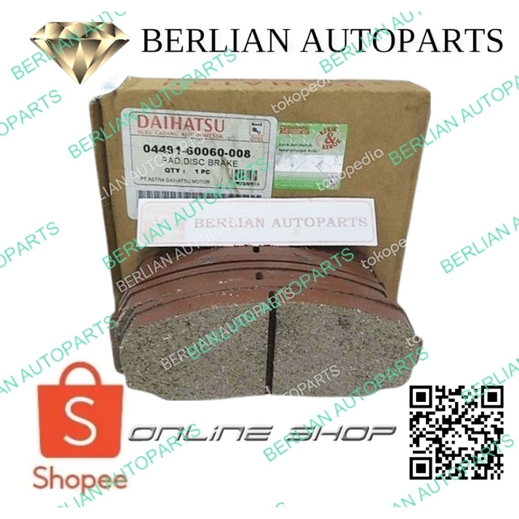 kampas rem depan brake pad Daihatsu Taft F70 Rocky Independen ORIGINAL