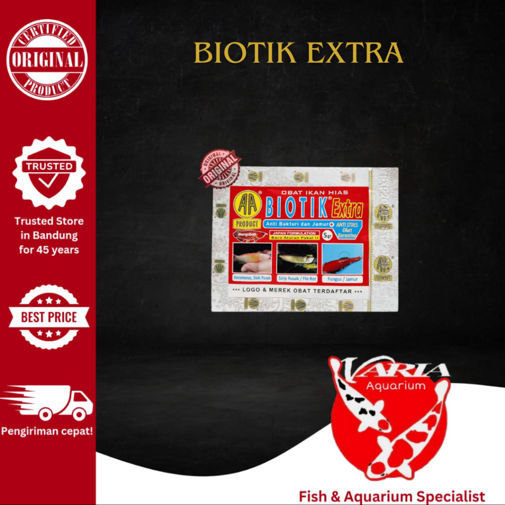 AA Biotik Extra 5g Obat Ikan Hias Biotik Extra 5 Gram