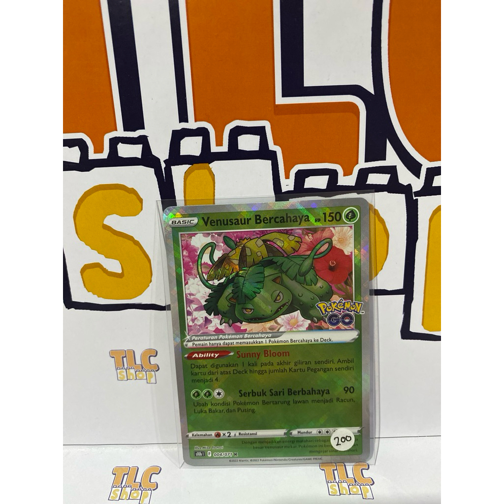 Kartu Pokemon Indonesia Venusaur Bercahaya