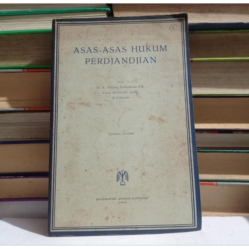 ASAS-ASAS HUKUM PERDJANDJIAN - WIRJONO