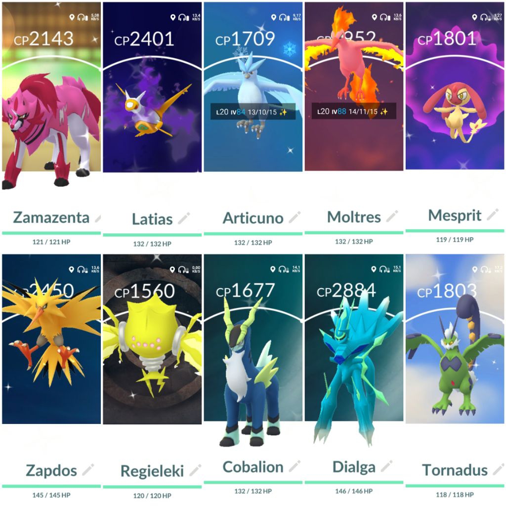 Shiny Pokemon Legendaris