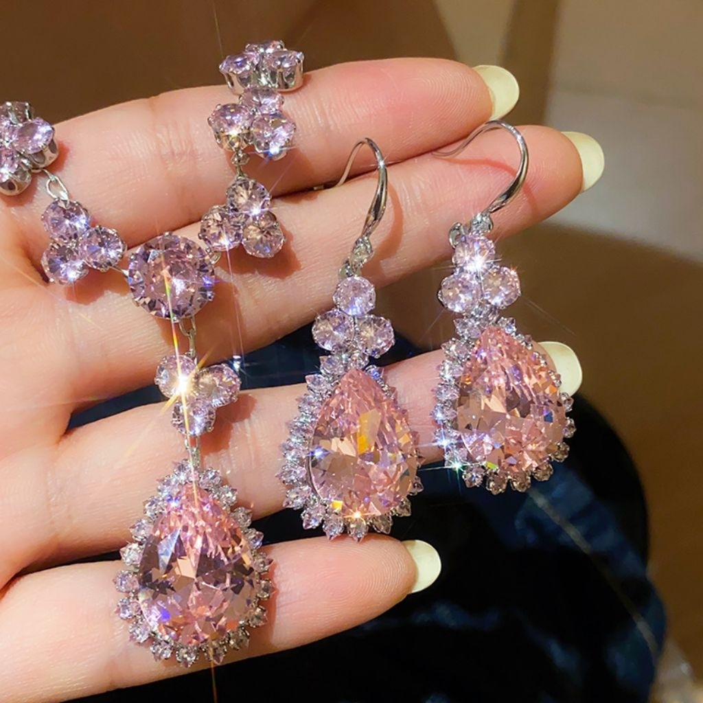 Kalung set Anting Premium  M78/ Anting Pengantin/ Kalung Pengantin/Anting Pesta Glamor