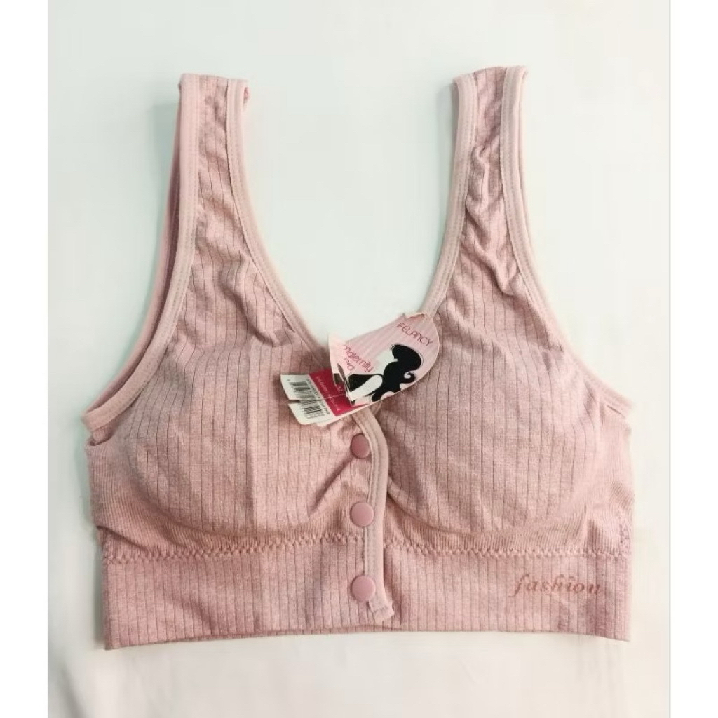 Bra-felancy 040001-sizeM/34a-b/Bra kancing depanTanpa kawat