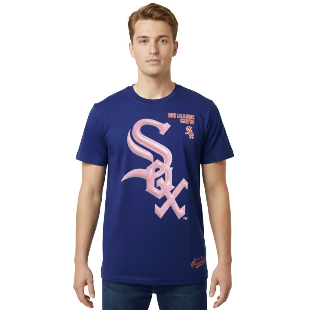 KAOS NEW ERA BIG LEAGUE CHEW BLUE NAVY BLC X MLB SSTEE DRY LOGO SOX NEW ORI