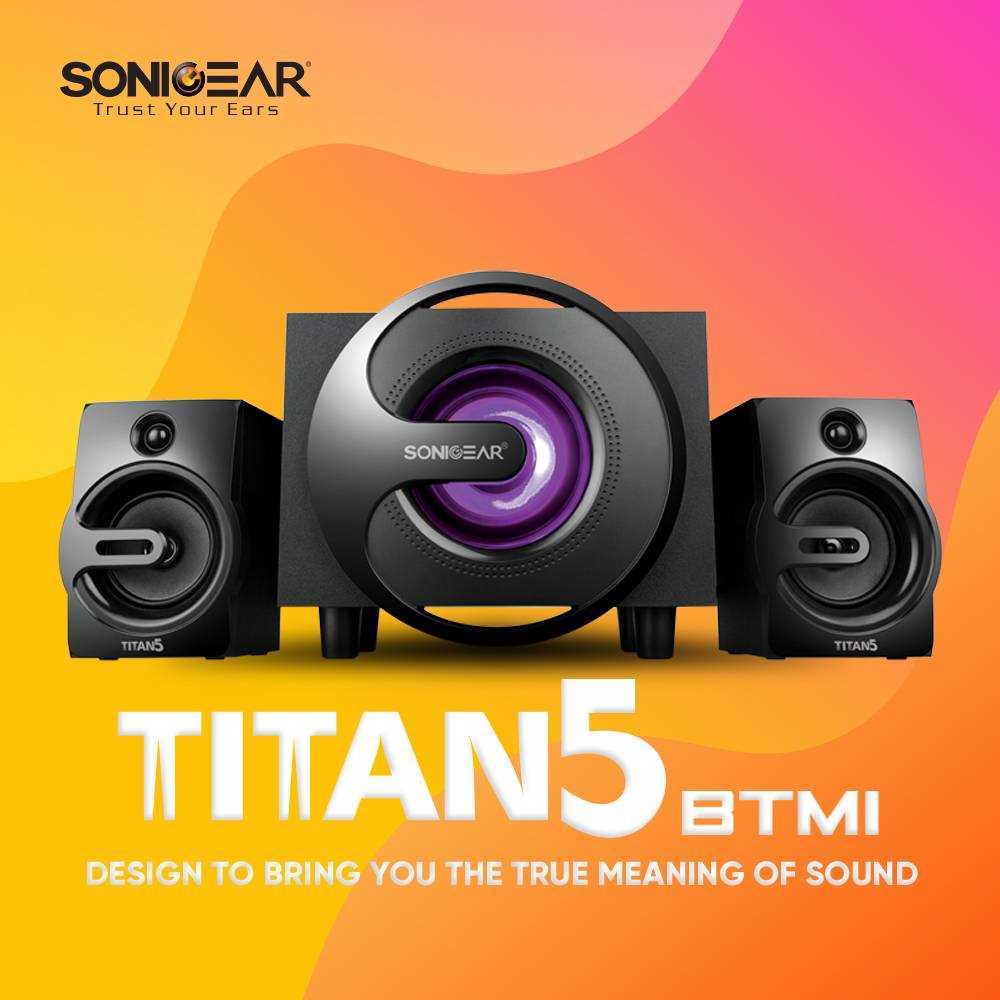 PROMO Speaker Sonicgear Titan 5 BTMI Bluetooth LED