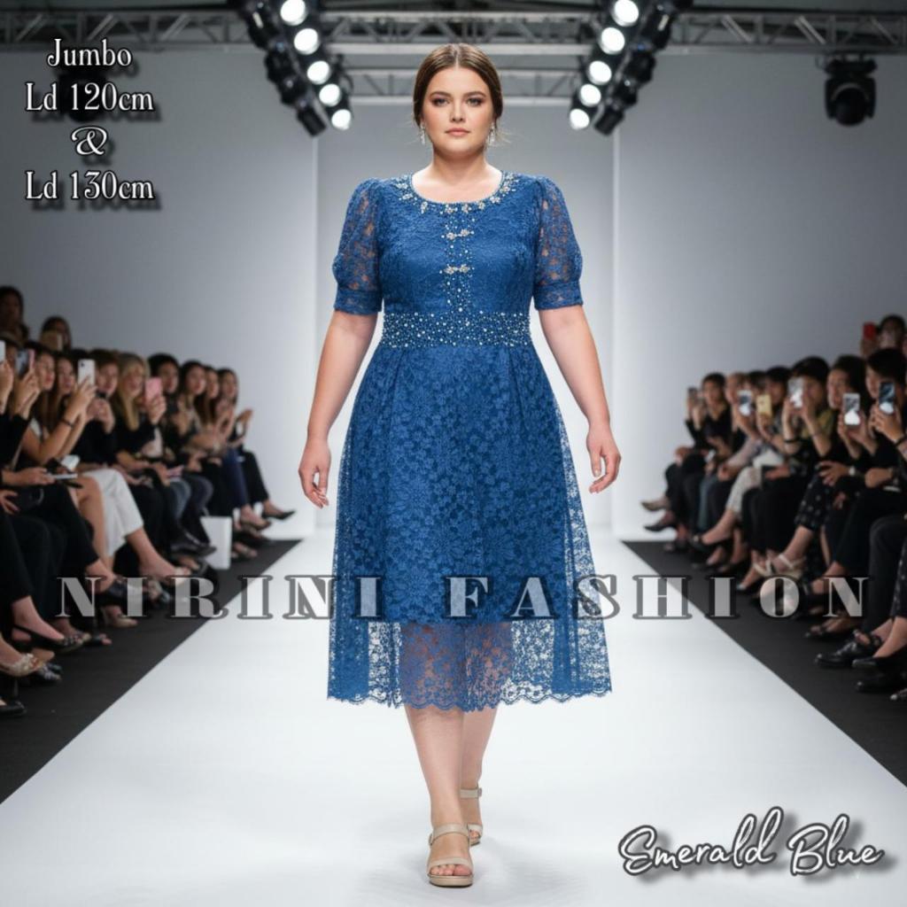 REALPICT KEBAYA BTP PENDEK BRUKAT PAYET BORDIRAN DRESS JUMBO NATALAN DAN TAHUN BARU /BAJU SETELAN OO