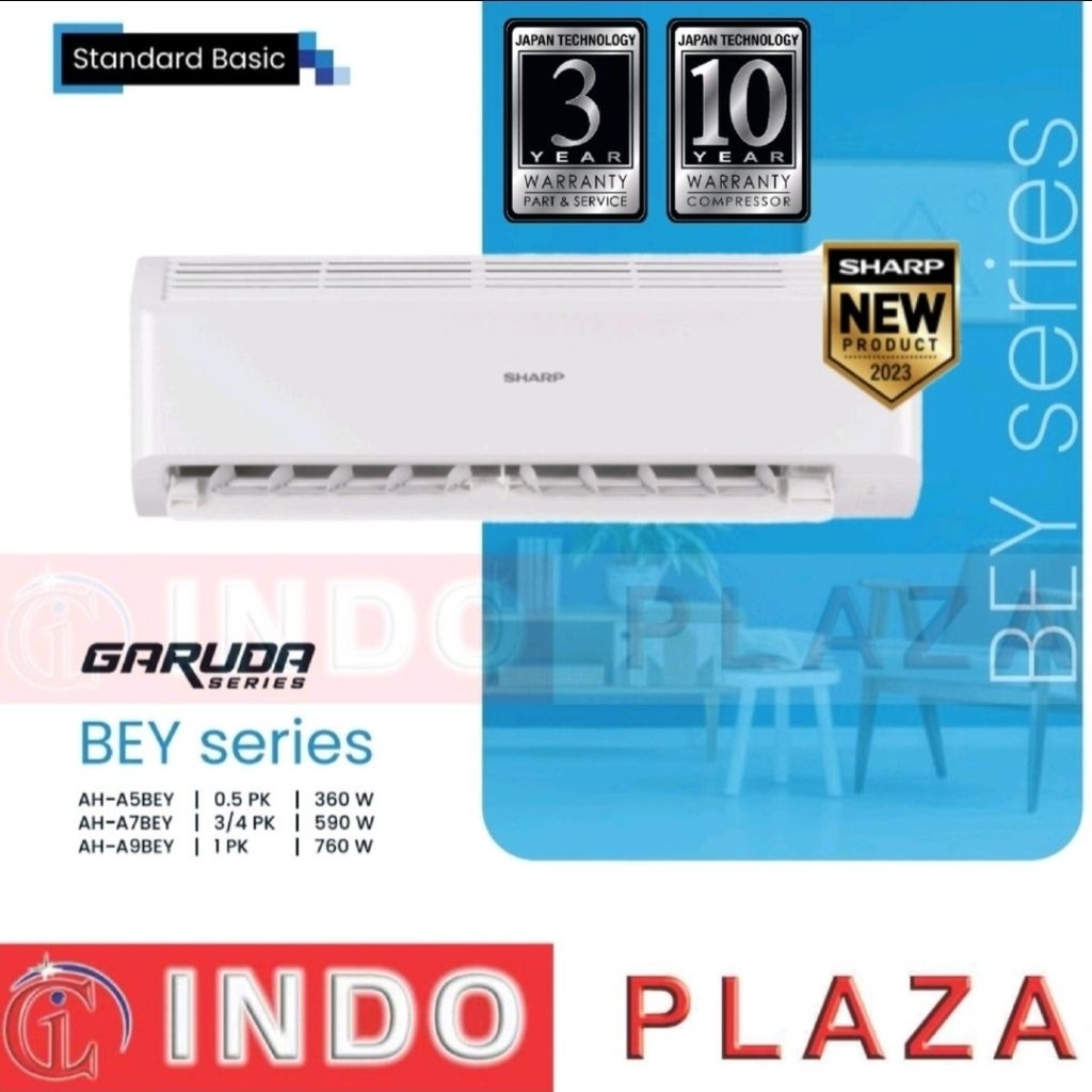 AC SHARP 1/2 PK INDONESIA ANTI KARAT AH-A5BEY