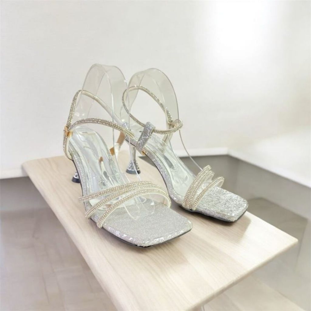 Nameera Heels Pesta Sandal Wanita Wisuda Tinggi Hak 5cm Sendal Formal