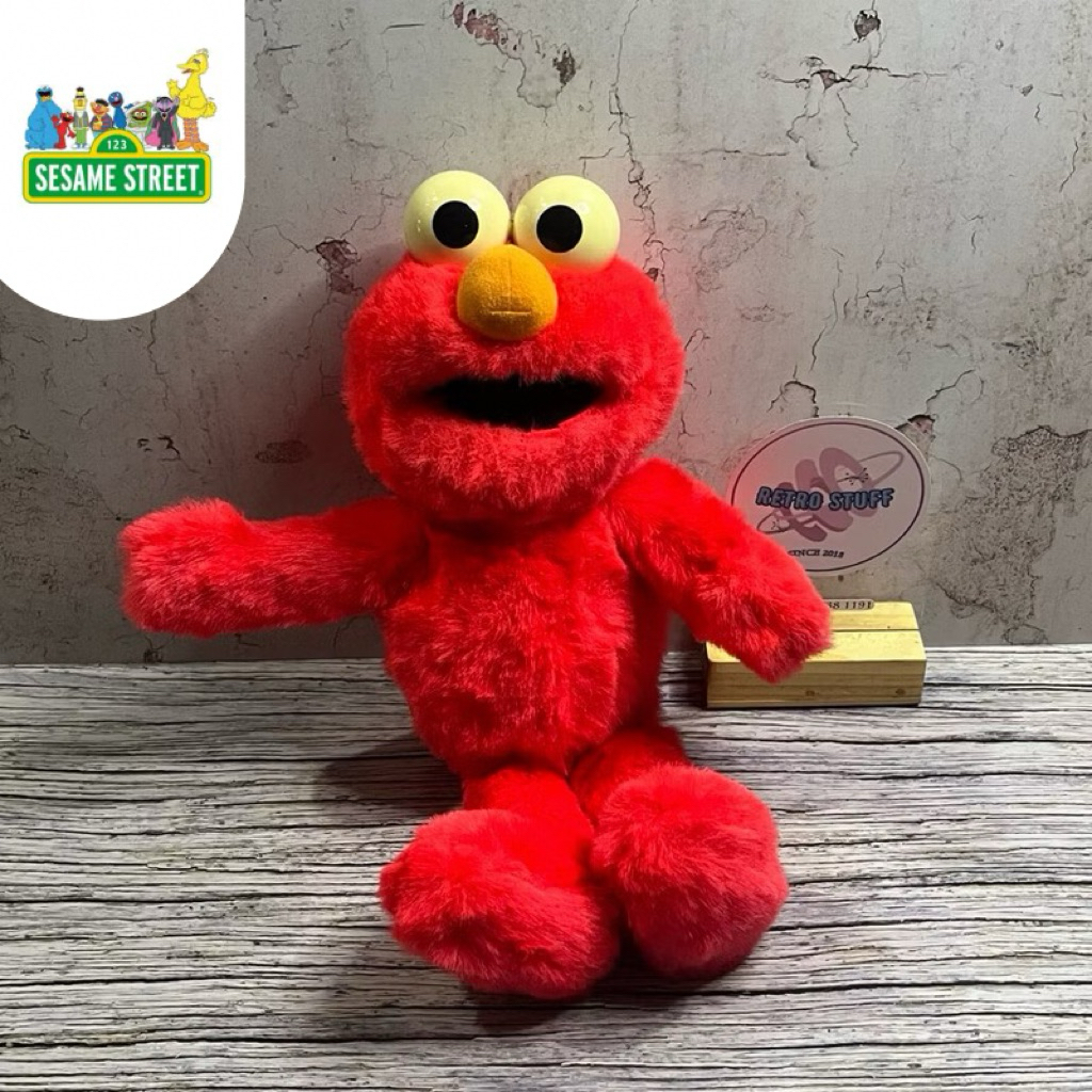Boneka Elmo Sesame Street Elektrik 40 Cm Original Tyco