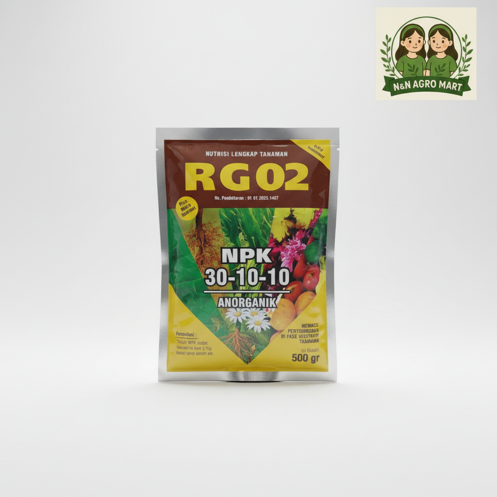 PUPUK NPK FELO RG-02 RapidGro 500 Gram - Formula 30-10-10 Vegetatif Super