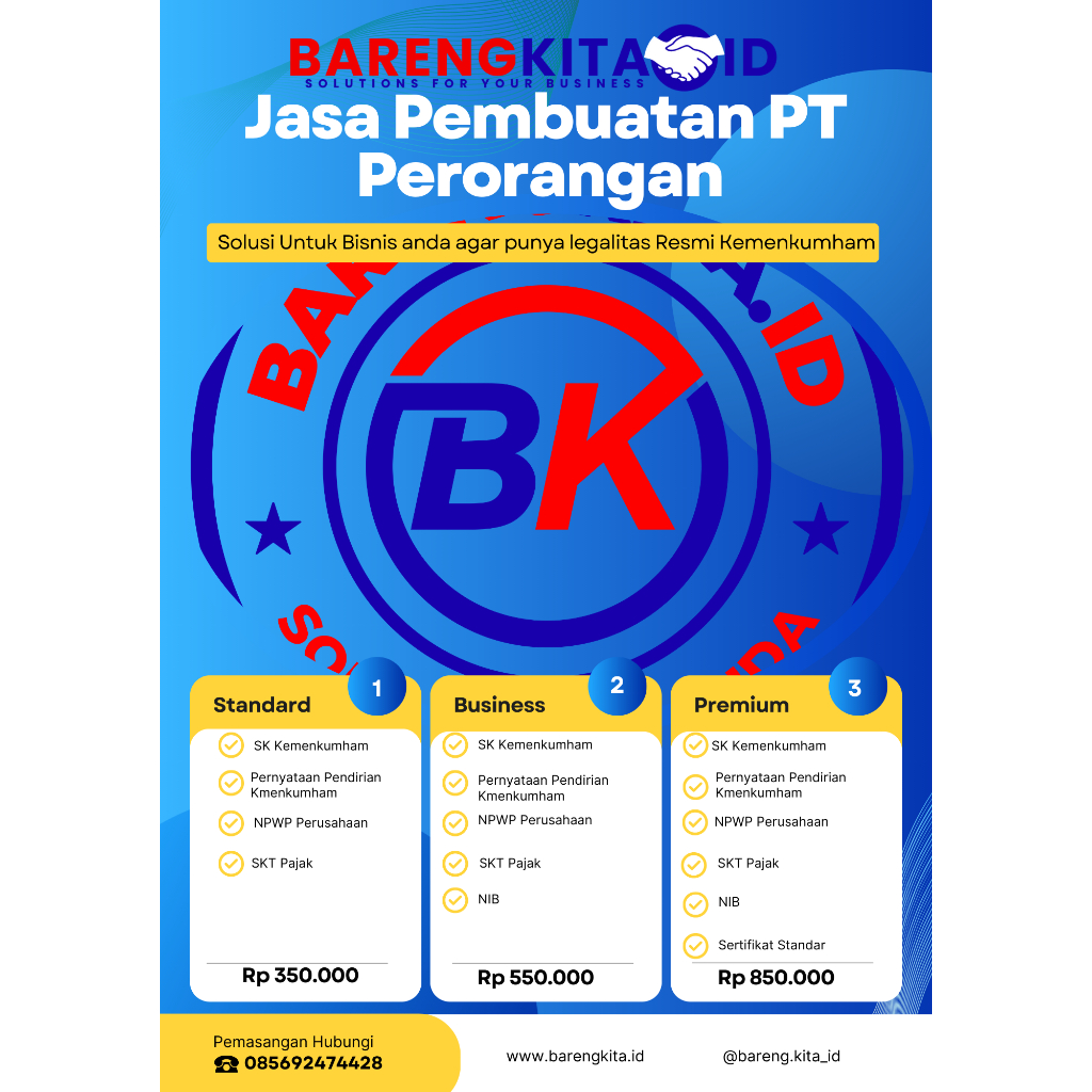 Jasa pembuatan PT Perorangan