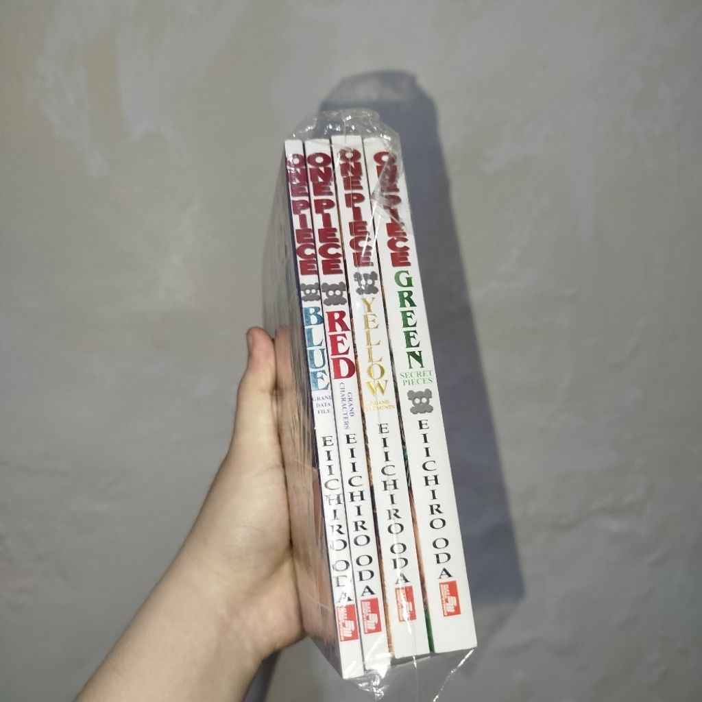 Komik One Piece Databook Blue, Red, Yellow, Green cetakan lama set kolpri
