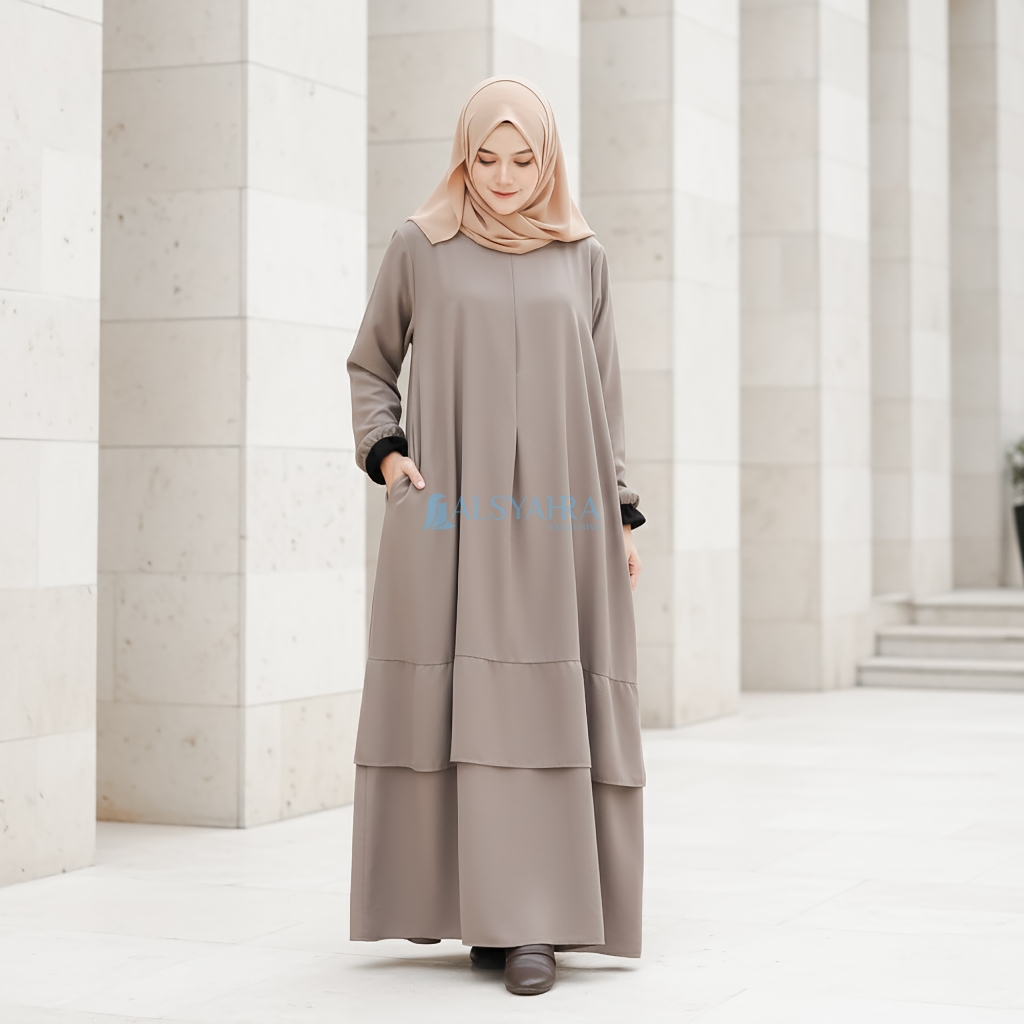 Alsyahra Exclusive - Abaya Gamis Syari Salamah WF Premium