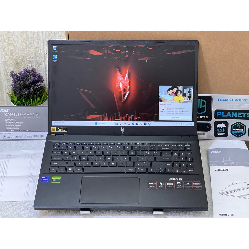 Acer Nitro V15 i9-13900H RTX 4060 8 GB RAM 16 SSD 512 Garansi 3 Tahun