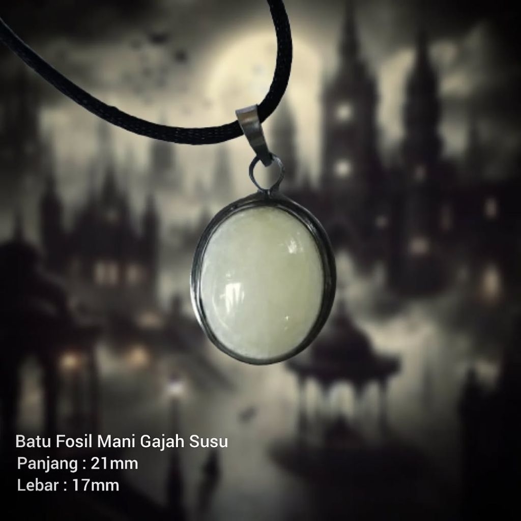 Liontin Mg Putih Asli Ikatan Monel