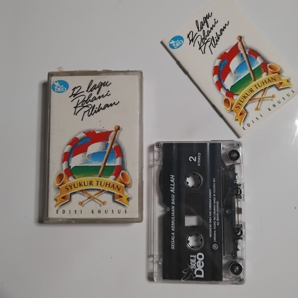 Kaset Pita 12 Lagu Rohani Pilihan / Syukur Tuhan Yerikho Hendro Suryanto Gloria Trio Lydia Nursaid T