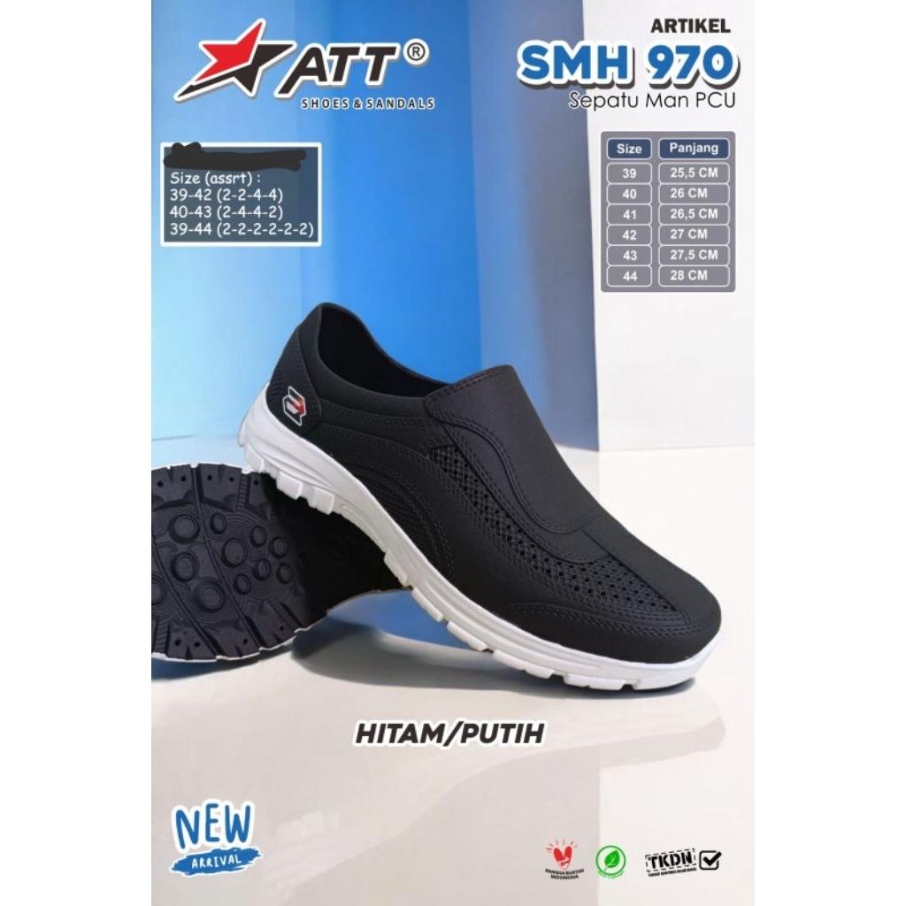 Sepatu karet model resmi Kerja Pria (ATT)