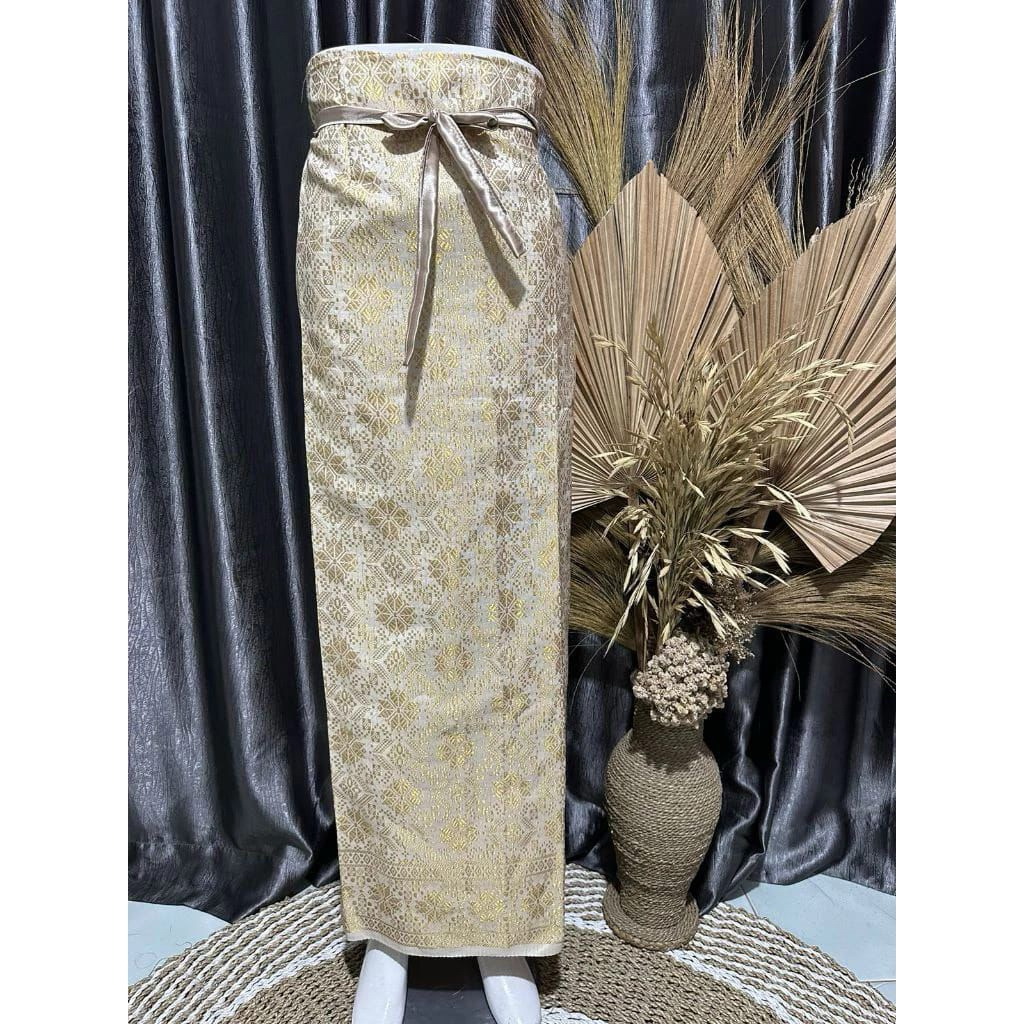 COD Rok Songket Lilit Premium Motif Palembang—Hitam Silver | Rok Likit Songket Kondangan | Rok Songk